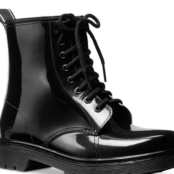 Michael Kors Women's Tavie Lug Sole Lace-Up Rain Booties - Picture 3 of 13